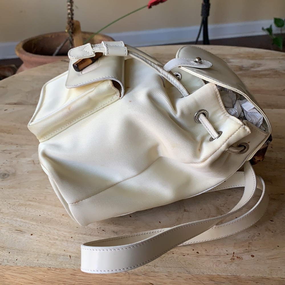 GUCCI Mini Backpack w/Bamboo Handle - Vintage - Picture 5 of 15